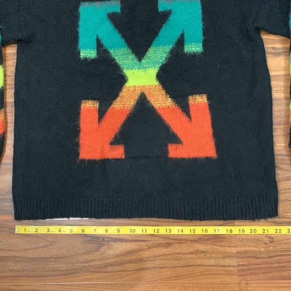 Men's OFF-WHITE Mohair Arrows, Virgil Abloh 2013 Sweater - Picture 9 of 16